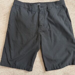 Hurley Black Striped Men's Shorts